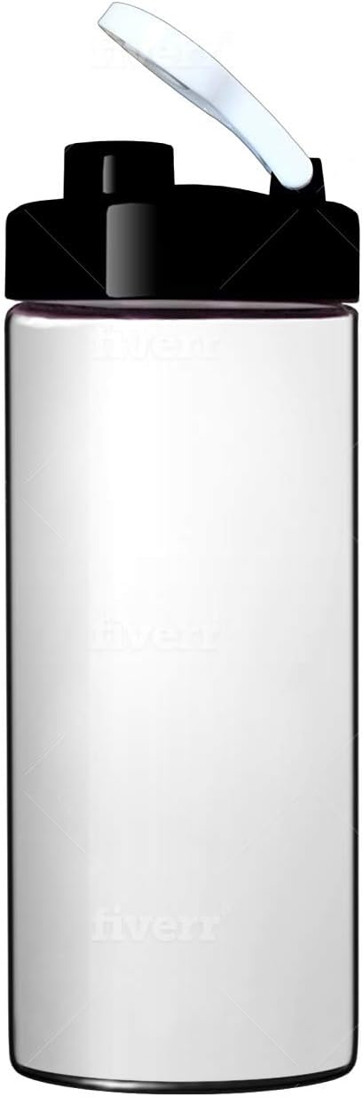 Glass Travel Mug | Shaker Bottle | Water Tumbler | Water Glasses | 20oz with Lid | Ultra Clear Glass | Non-Plastic