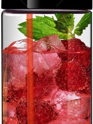 Glass Travel Mug | Shaker Bottle | Water Tumbler | Water Glasses | 20oz with Lid | Ultra Clear Glass | Non-Plastic