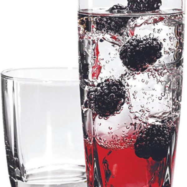 Small and Large Drinking Glasses, Set of 16, Clear, 80850L13